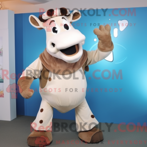 Mascot character of a Beige...
