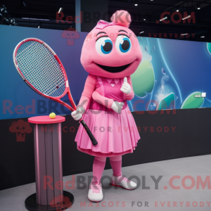 Mascot character of a Pink...