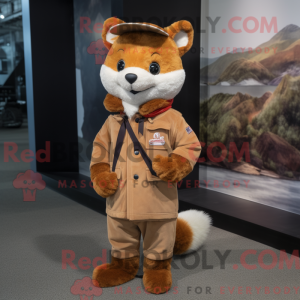 Mascottefiguur van een...