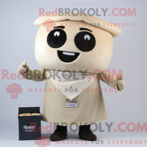 Mascot character of a Beige...