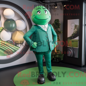 Mascot character of a Green...
