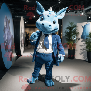 Mascot character of a Blue...