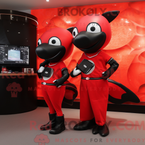 Mascottekarakter van een...
