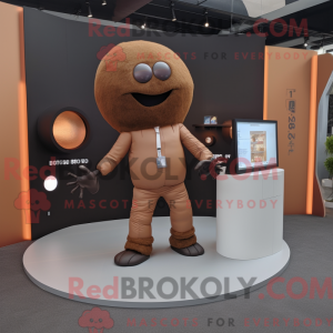 Mascot character of a Brown...