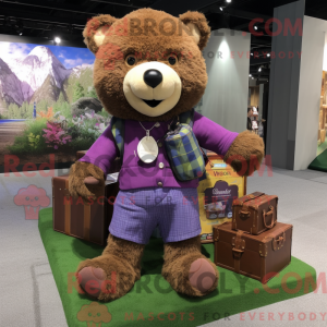 Personaje mascota de un oso...