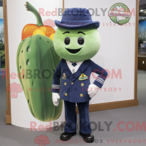 Mascot character of a Navy...