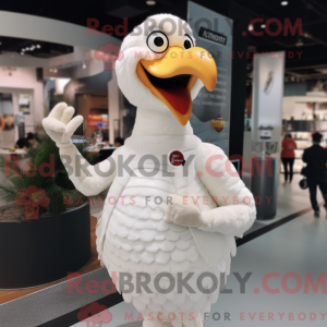 Mascot character of a White...