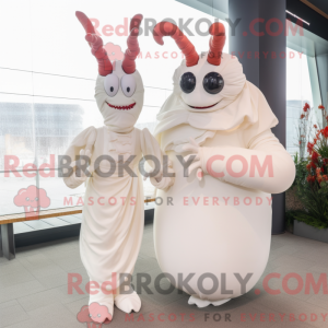 Mascot character of a White...