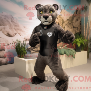 Maskottchen eines schwarzen...