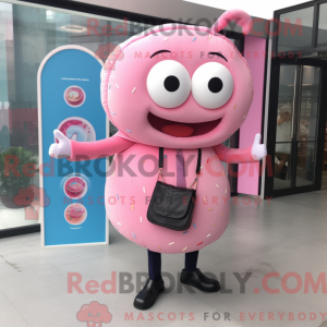 Mascot character of a Pink...