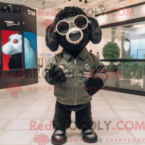 Mascot character of a Black...