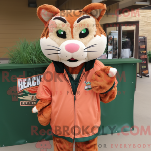 Mascot character of a Peach...