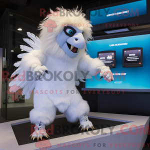 Mascot character of a White...