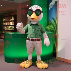 Mascot character of a Green...