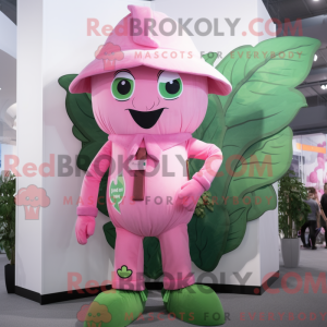 Mascot character of a Pink...