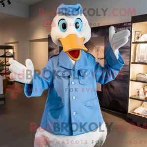 Maskottchen einer Blaugans...