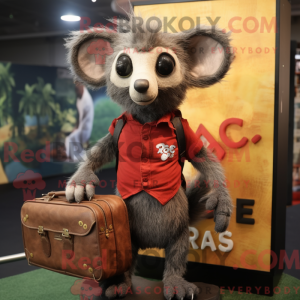 Maskot postava Rust Aye-Aye...