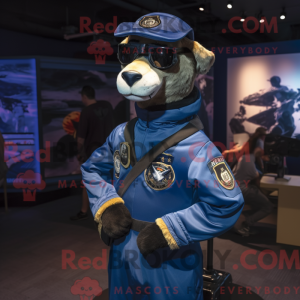 Mascottefiguur van een Navy...