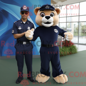 Mascot character of a Navy...