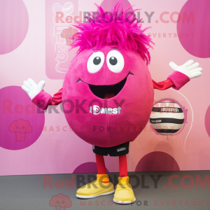 Máscara de handebol magenta...