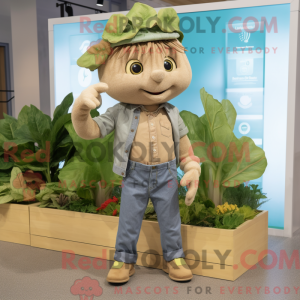 Postava maskota Tan Spinach...