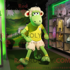 Mascot character of a Lime...