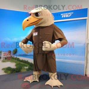 Maskotkarakter av en beżowy...