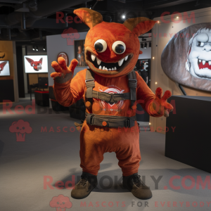 Maskotfigur af en...