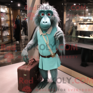 Mascot character of a Cyan...