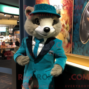 Mascot character of a Teal...