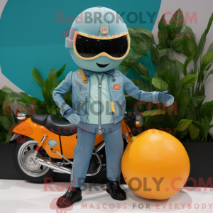 Postava maskota azurového...