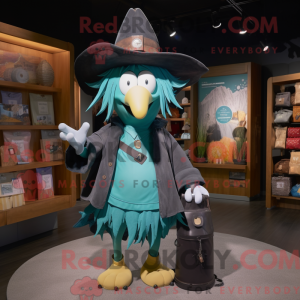 Mascot character of a Teal...