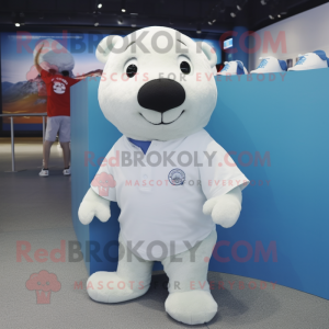 White Seal maskot kostume...