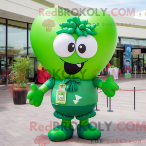 Mascot character of a Green...