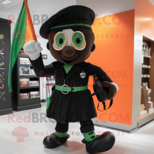 Sort irsk flag maskot...
