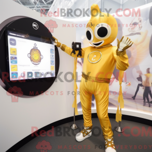 Maskottchen eines goldenen...