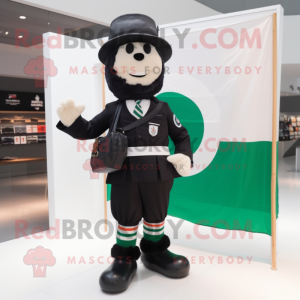 Sort irsk flag maskot...