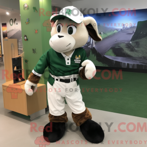 Maskotfigur af en skovgrøn...