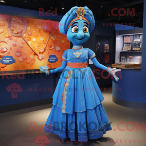 Mascot character of a Blue...