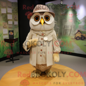 Mascot character of a Beige...