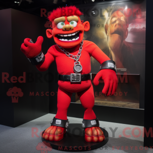 Maskot karakter av en rod...