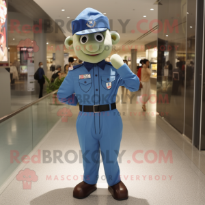 nan Air Force Soldier mascot costume character dressed with a Button-Up Shirt and Foot pads