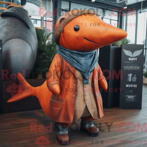 Postava maskota Rust Whale...
