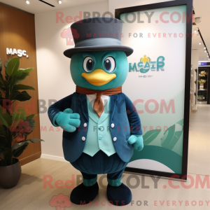 Postava maskota Teal Mango...