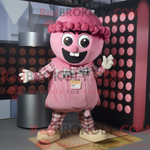 Mascot character of a Pink...