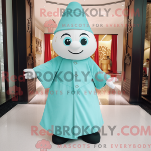 Mascot character of a Cyan...