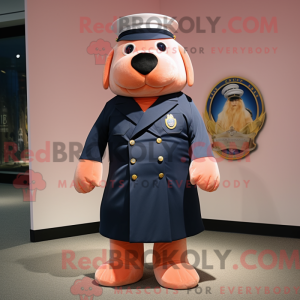 Maskot-karakter af en Peach...