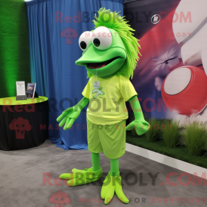 Mascot character of a Lime...