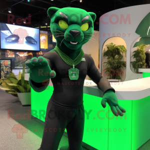 Green Panther mascotte...