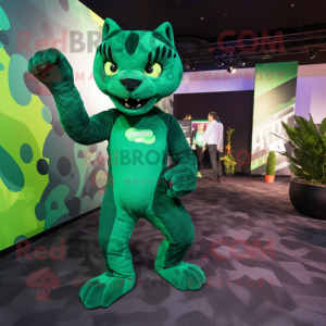 Green Panther mascotte...